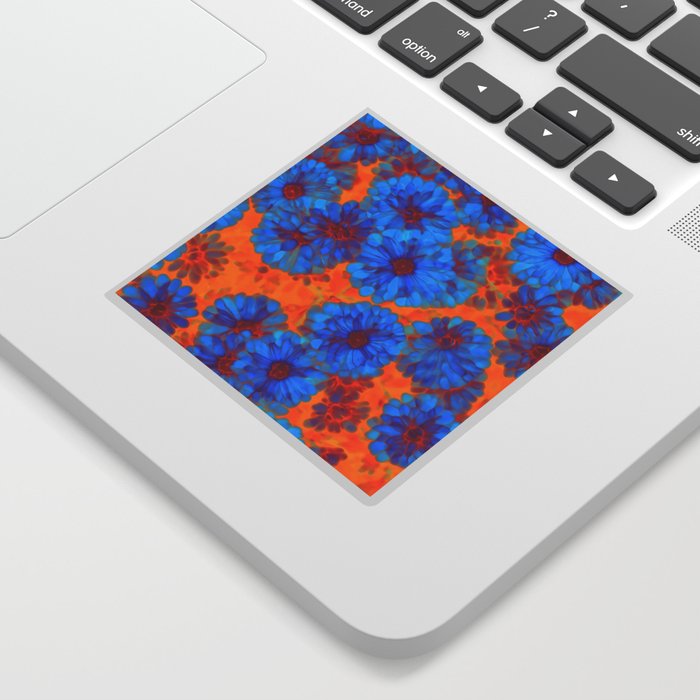 Bohemian Floral abstract batik fabric Sticker