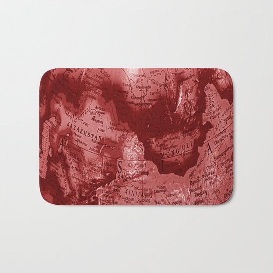 Russia in Red Bath Mat