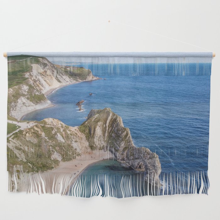 Durdle Door from the air Wall Hanging