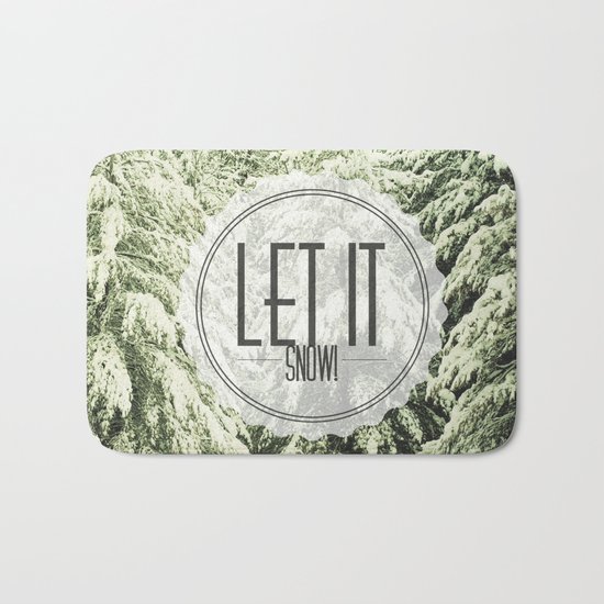 Let It Snow Bath Mat