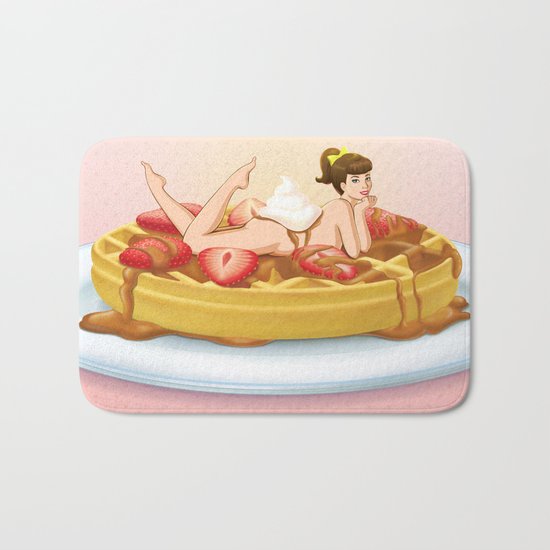 Waffle Girl Bath Mat