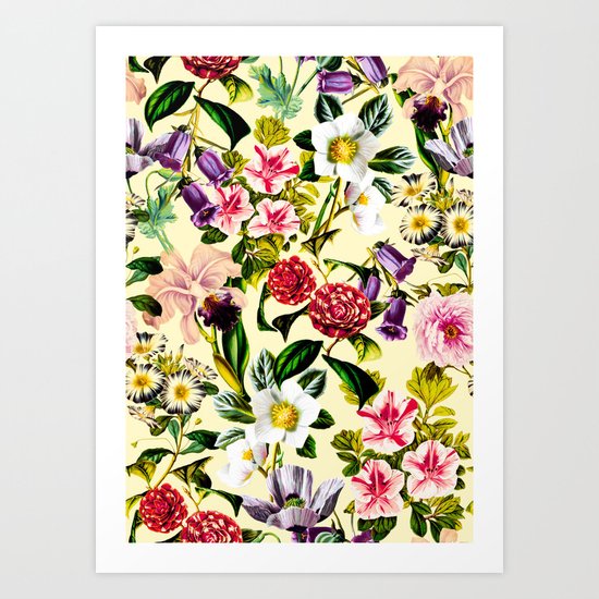 SUMMER BOTANICAL X Art Print