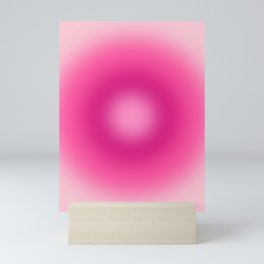 Bubble Gum Pink Gradient Mini Art Print