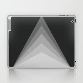 Grey monochrome triangle  Laptop Skin