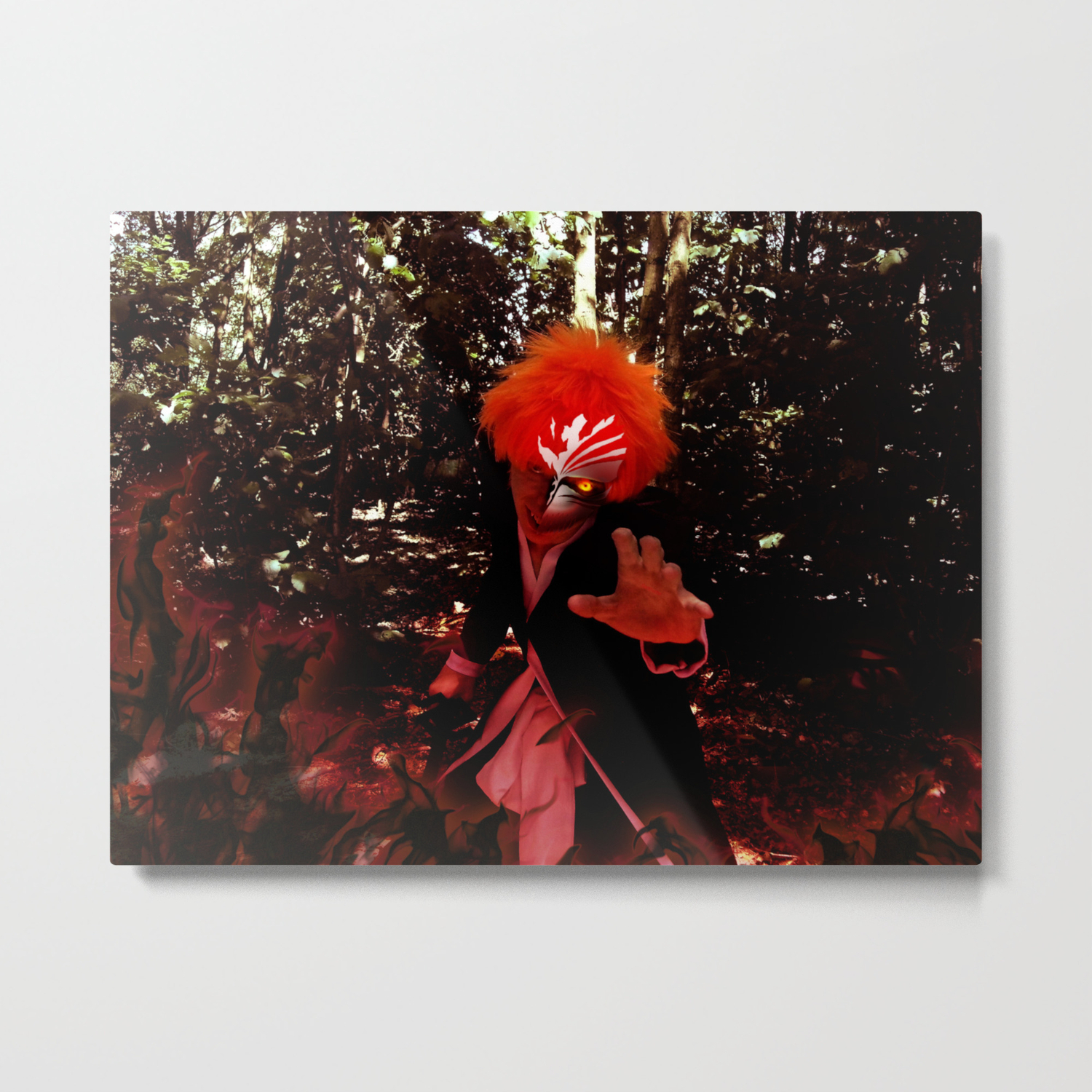 Hollofied Ichigo Kurosaki Cosplay Metal Print By Stroudstar Society6