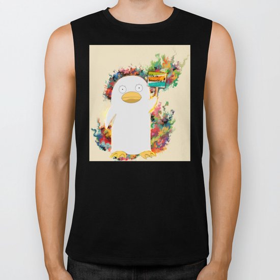 life is beautiful Biker Tank