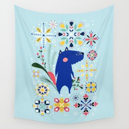 Happy Dog Year Wall Tapestry