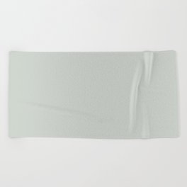 Light Gray-Green Solid Color Pantone Frosted Mint 12-5703 TCX Shades of Green Hues Beach Towel