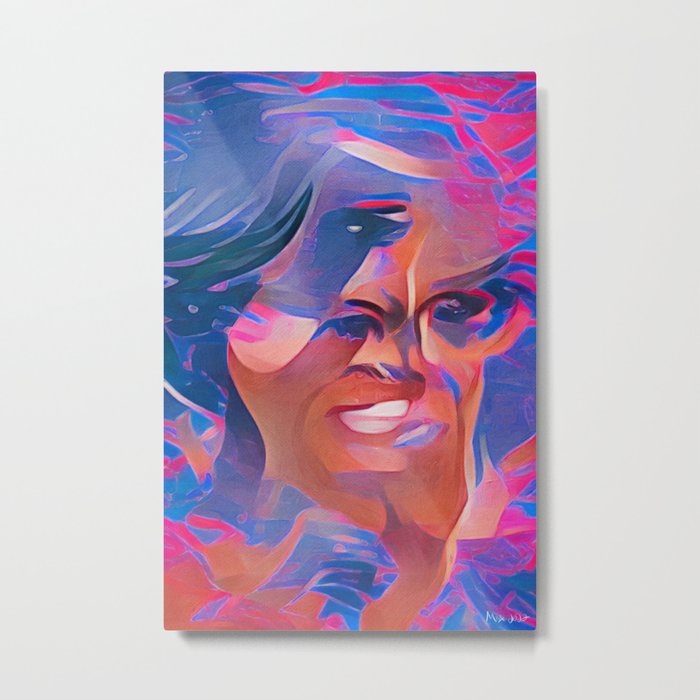 Michelle Obama Fan Art Metal Print
