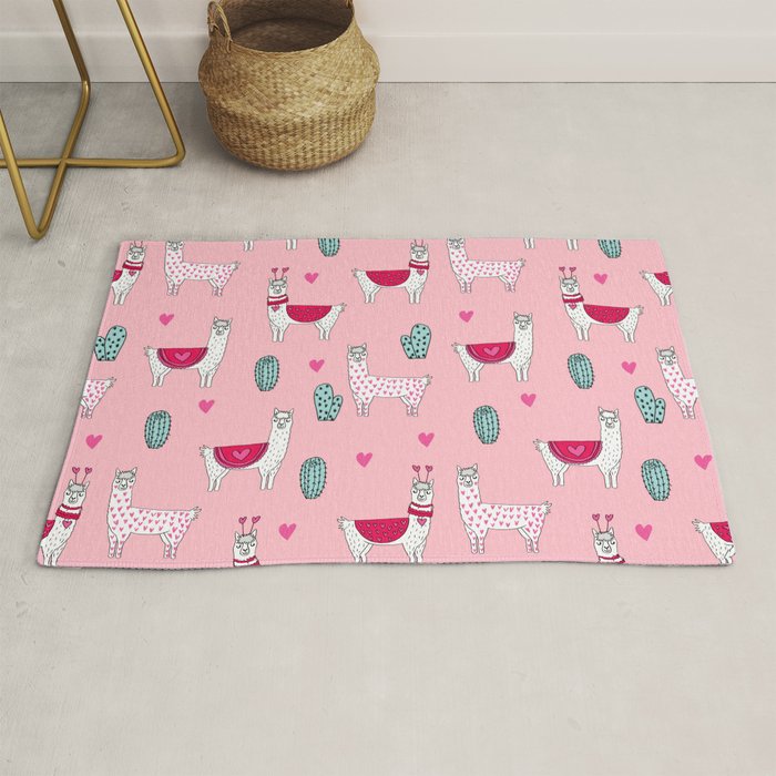 llama rug nursery