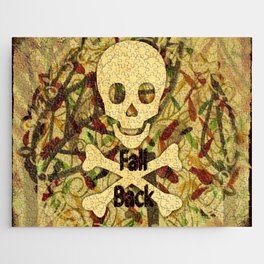 Fall Back Skull Jigsaw Puzzle