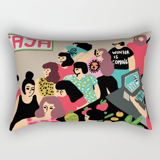market Rectangular Pillow