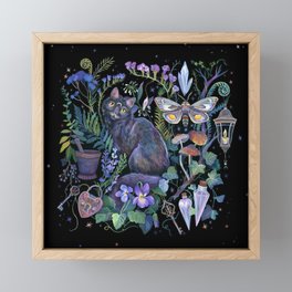 Witch Potion Garden Framed Mini Art Print