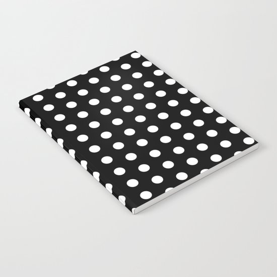 Black White Polka Dots Notebook