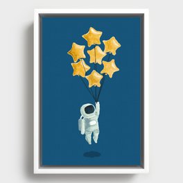 Astronaut's dream Framed Canvas
