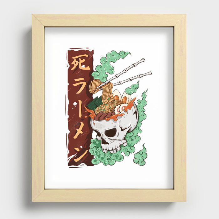 The Death Ramen Recessed Framed Print