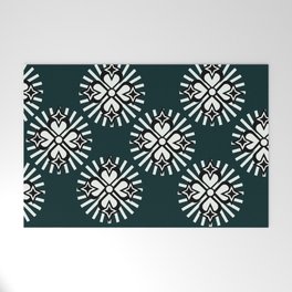 Floral Ace Pattern Welcome Mat
