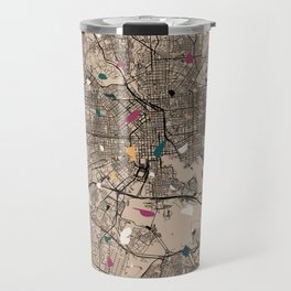 Baltimore USA - Terrazzo City Map Collage  Travel Mug