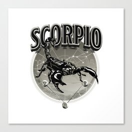 Zodiac Astrology Scorpio Canvas Print