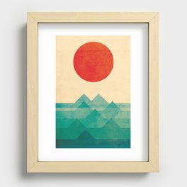 The ocean, the sea, the wave Recessed Framed Print