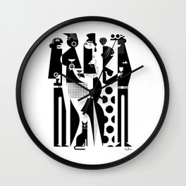 NYC Party People Wall Clock
