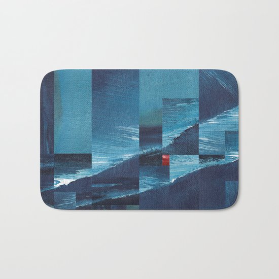 Cracking Waves (Distant Shore) Bath Mat