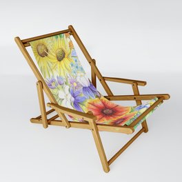 Colorado State Art | Colorado Art | Colorado Wildflowers | State of Colorado | Flowers of Colorado Sling Chair
