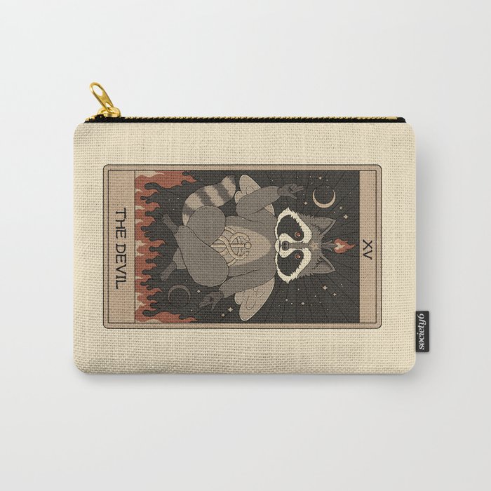 The Devil - Raccoons Tarot Carry-All Pouch