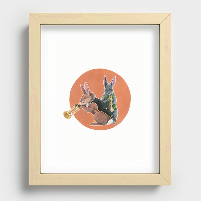 Getting in Tune Recessed Framed Print