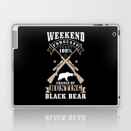 Black Bear Hunter Laptop Skin