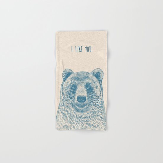 Bear (Ivory) Hand & Bath Towel