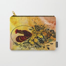 Abstract Acrylic Painting ROOSTER Carry-All Pouch