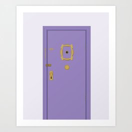 Door Frame Art Prints Society6 Purple Door Friends Apartment Art Print