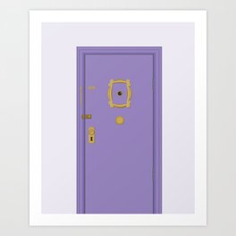 Purple Door - Friends Apartment Art Print