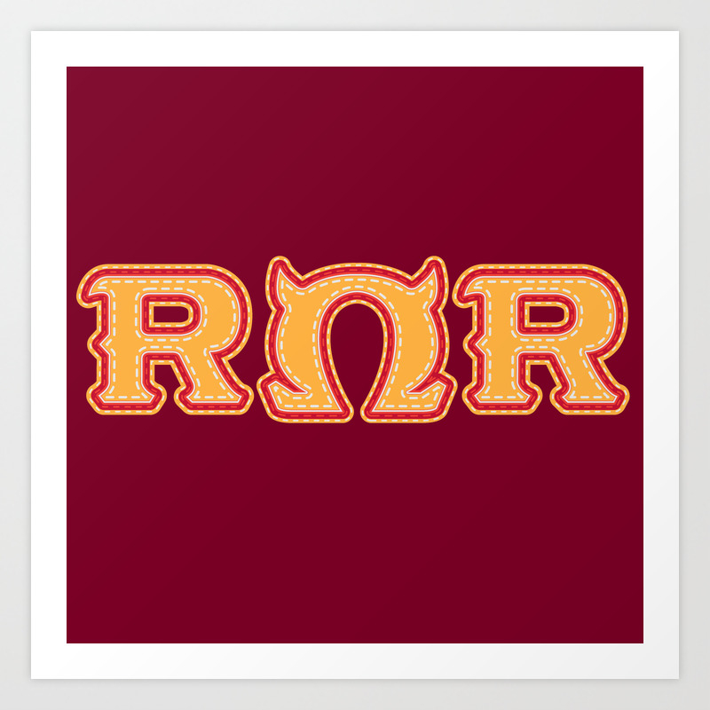 Monster University Fraternity Roar Omega Roar Art Print By Darkchoocoolat Society6