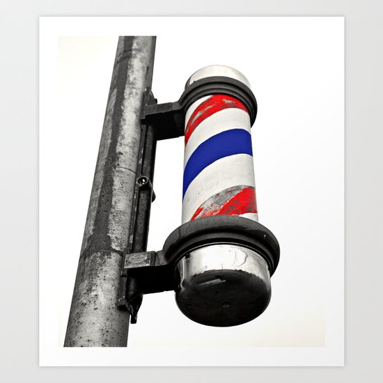 Haircuts here Art Print