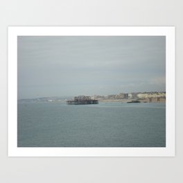 The Corpse of the West Pier Art Print
