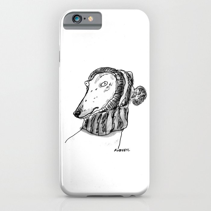 winter greyhound iphone case