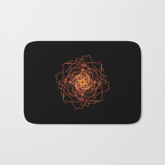 Fire Rose Bath Mat