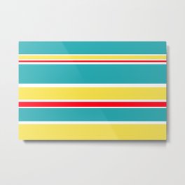 Color Stripes "Geometric Works" Metal Print