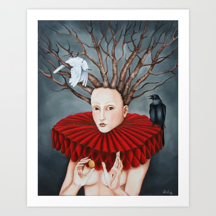 The Tree Of The Knowledge Of Good And Evil Art Print By Pamela Hill Society6