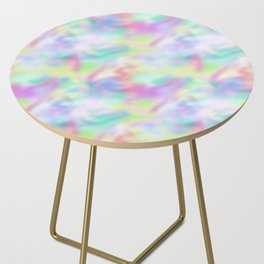 Colorful Iridescent Pattern Side Table