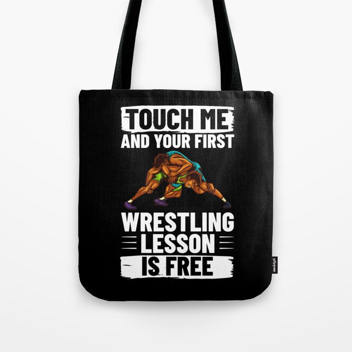 Wrestling Training Coach Team Fighter Sport Tote Bag