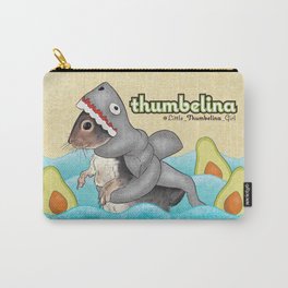 Little Thumbelina Girl: avocado shark Carry-All Pouch