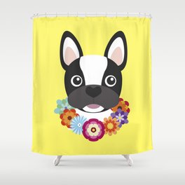 French Bulldog Hawaii Shower Curtain