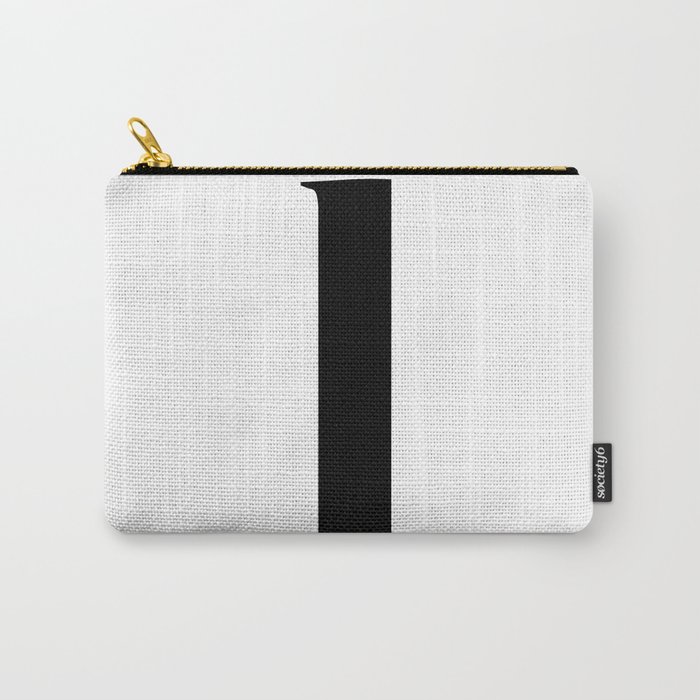 l (BLACK & WHITE LETTERS) Carry-All Pouch