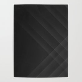 Woven on the Right Grey to Black Poster