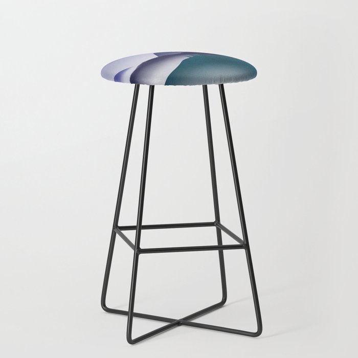 Into the deep purple mountain Bar Stool