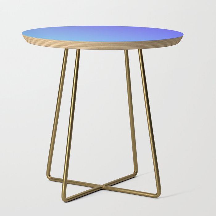 100 Blue Gradient 220506 Aura Ombre Valourine Digital Minimalist Art Side Table