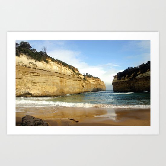 Gigantic Cliffs of the Ocean Art Print